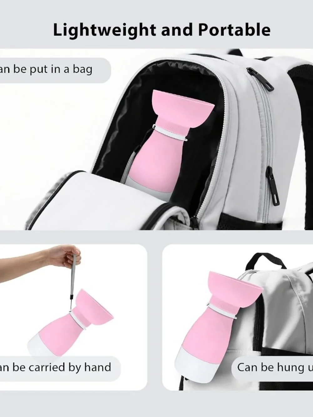 Portable Dog Water Bottle & Food Container - Leakproof(1 Pack)
